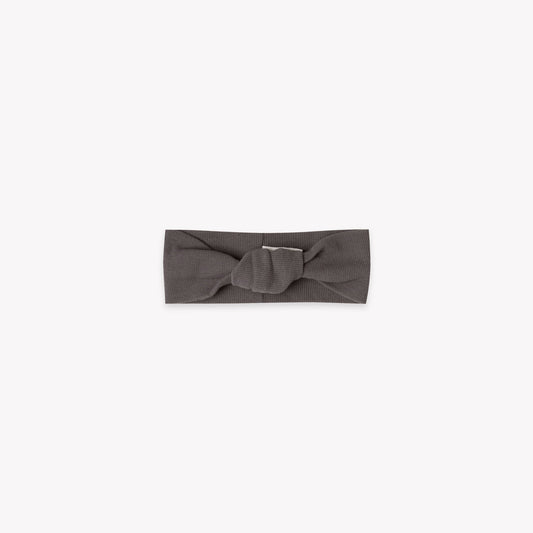 Quincy Mae - Ribbed Turban (Coal)