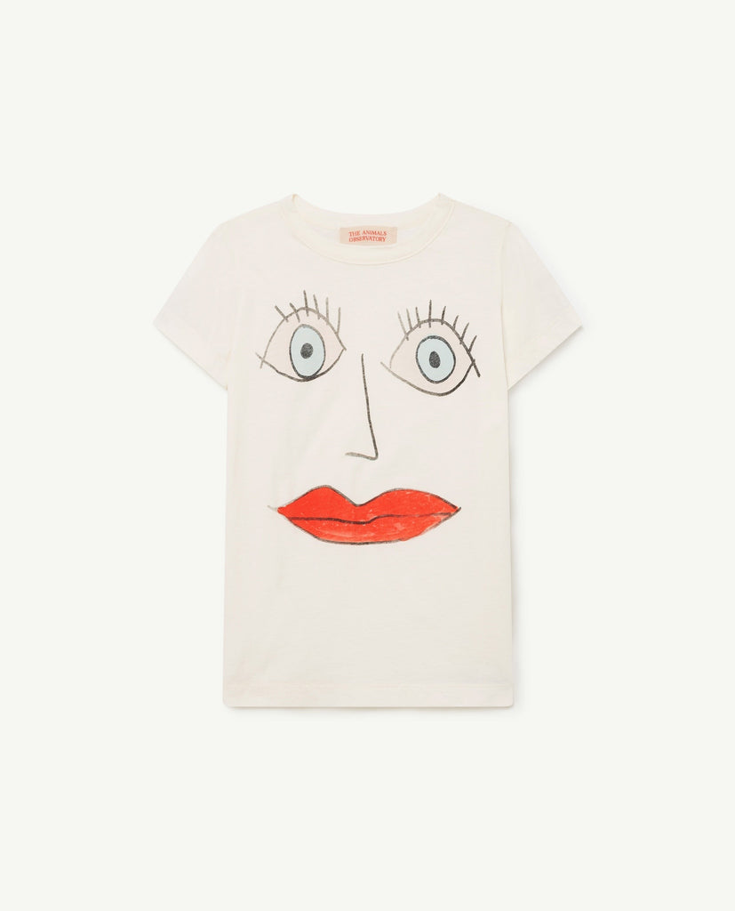 T.A.O. - Hippo Kids T-Shirt (White || Face) - Only 2Y & 4Y