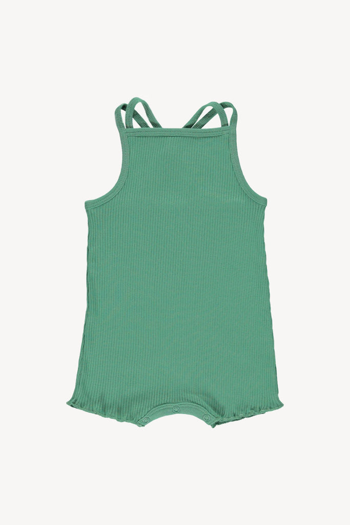 Fin and Vince - Double Strap Romper (Schoolhouse Green) - Only 0/3