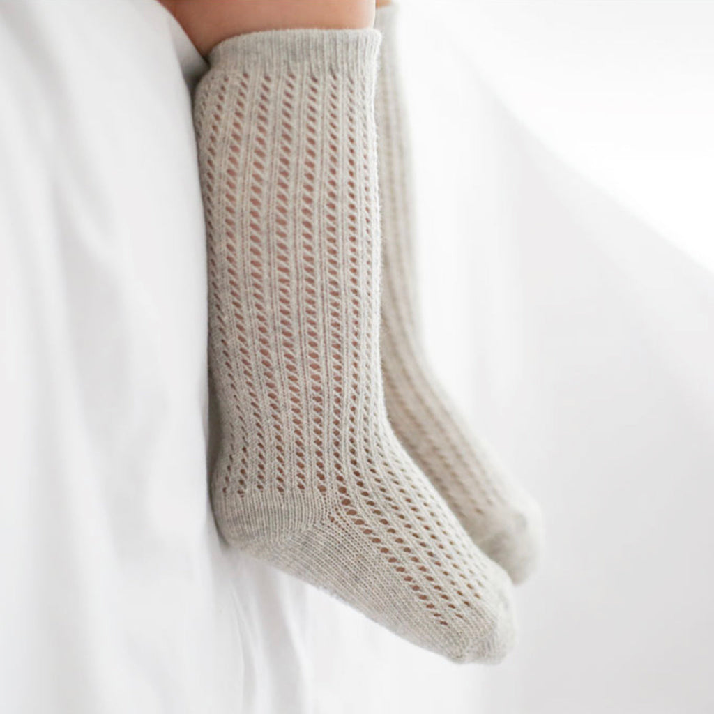 Angel Lace Socks - Grey
