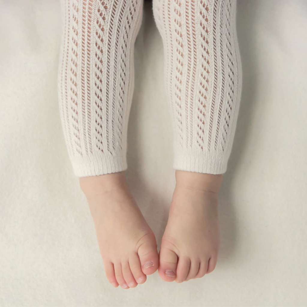 Lacy Knit Leggings - Vanilla