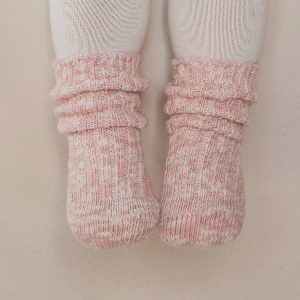 Cotton Heather Socks - Warming Pink