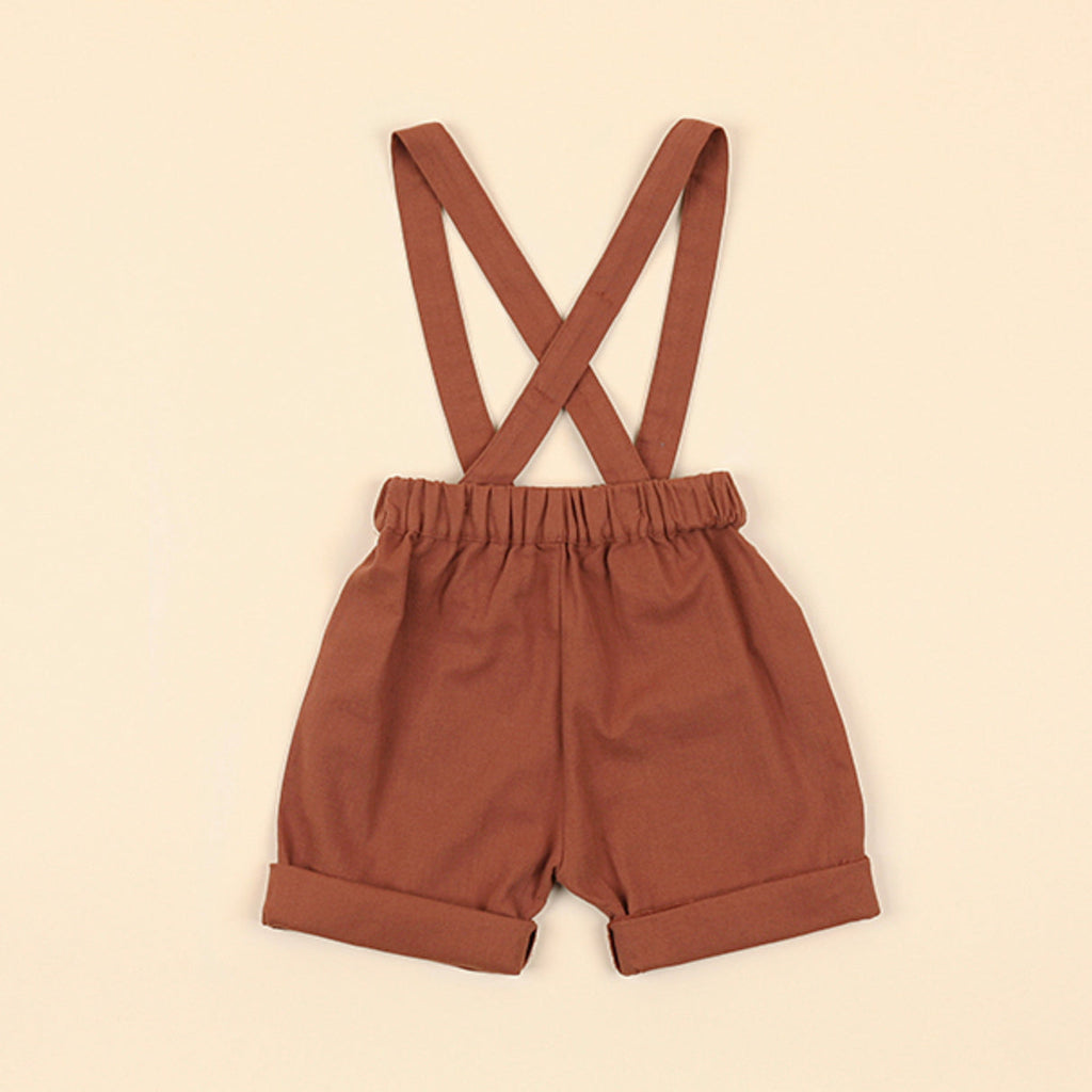 Sequoia Suspender Shorts - Rust