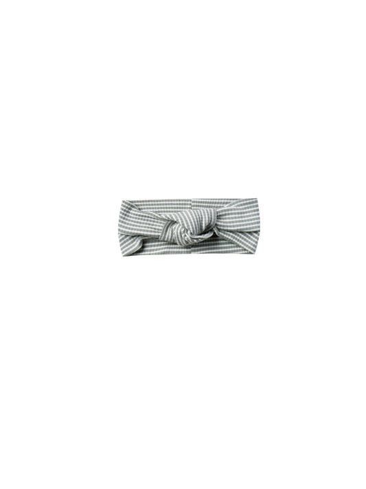 Quincy Mae - Baby Turban (Eucalyptus Stripe) - Last 12/24