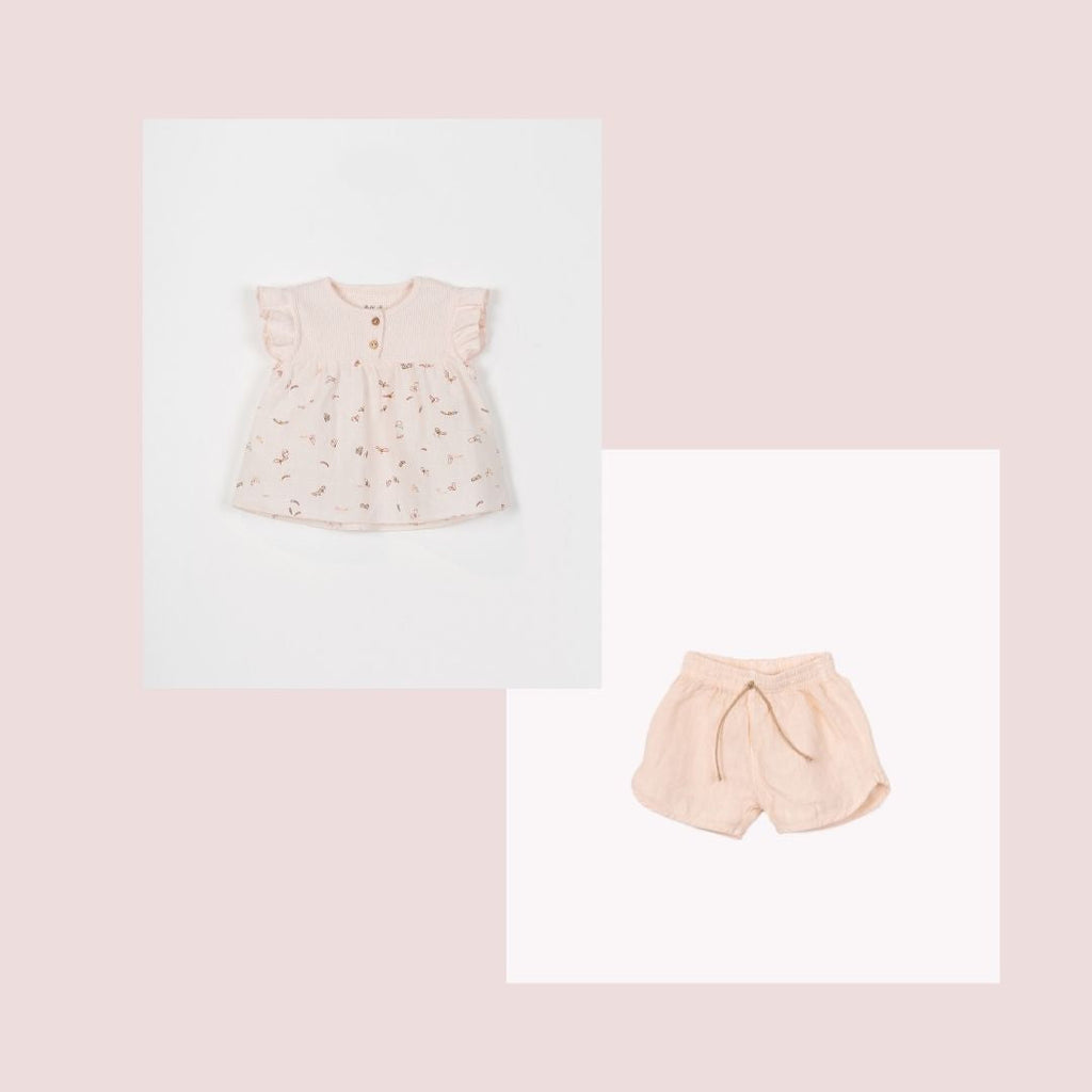 PlayUp - Linen Shorts - Reed (Baby)