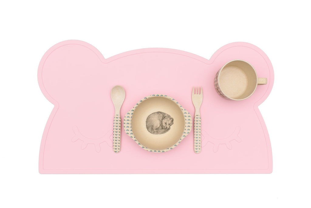We Might Be Tiny - Bear Silicone Placie - Powder Pink