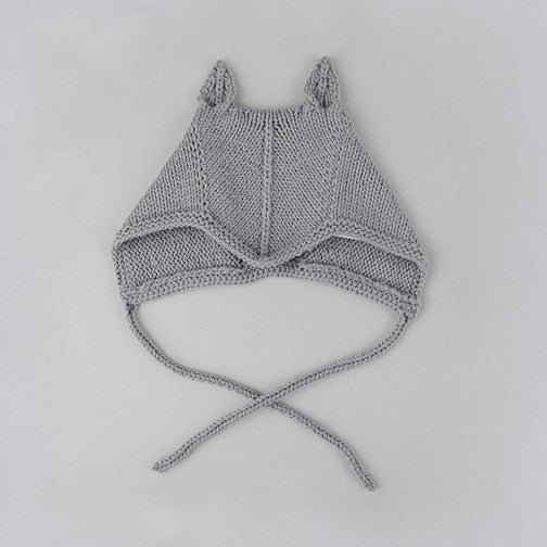 Chou Grey Knit Bonnet