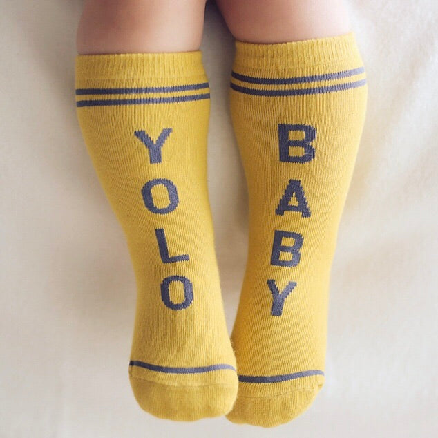 YOLO BABY socks