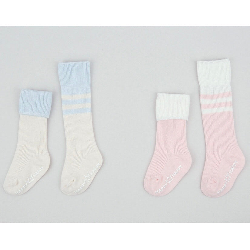 Colorblock Stripe Knee Socks