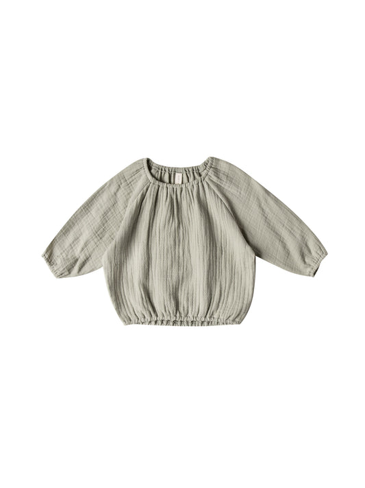 Quincy Mae - Cinch Longsleeve Tee (Sage) - Last 0/3