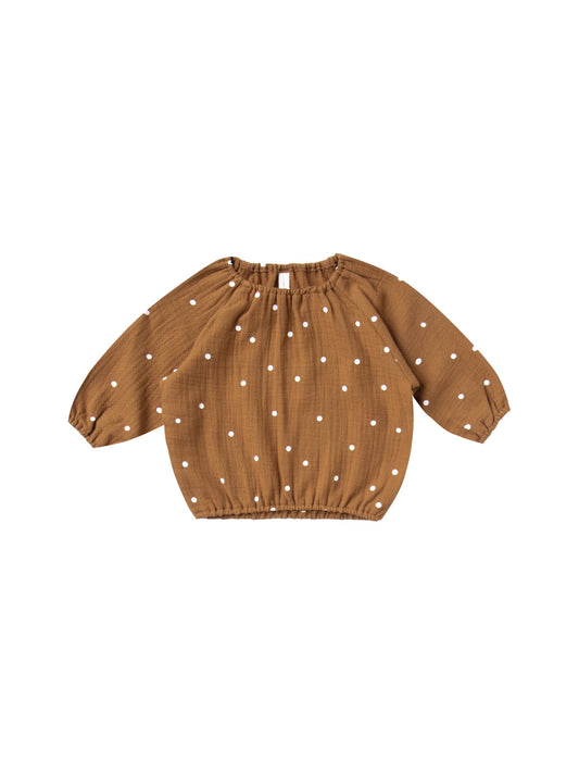 Quincy Mae - Cinch Longsleeve Tee (Walnut)