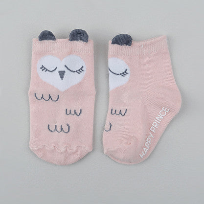 Sketch Pink Owl Socks