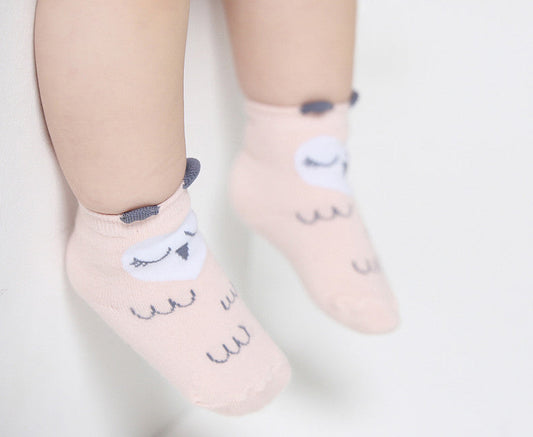 Sketch Pink Owl Socks