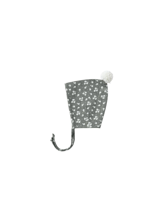 Quincy Mae - Pom Pom Pixie Bonnet (Eucalyptus)  - Only 6/12 & 12/24