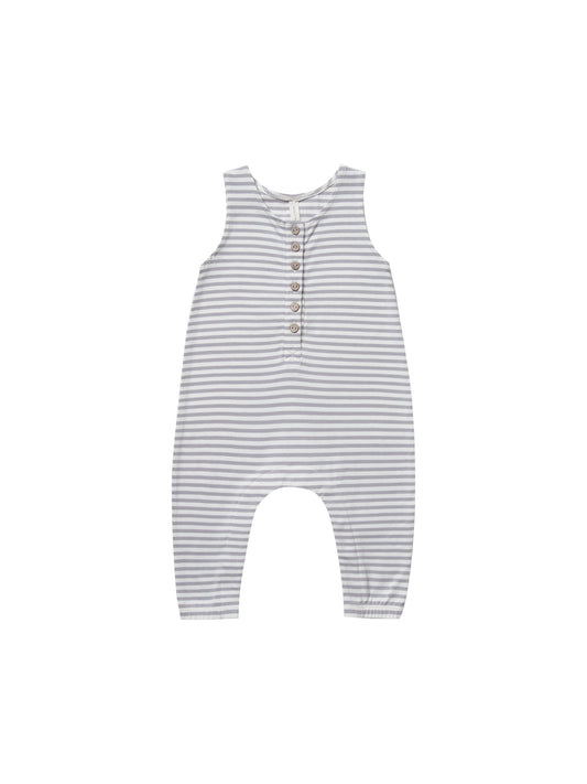 Quincy Mae - Sleeveless Jumpsuit (Grey Stripe) - Last 0/3