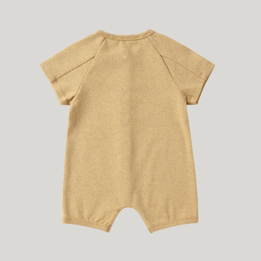 Susukoshi - Organic Snap Romper (Ginger Speckled) - Only 3/6 & 1Y