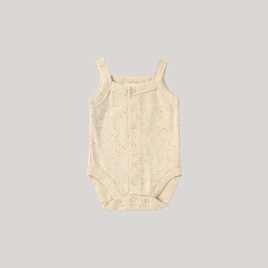 Susukoshi - Organic Tank Suit (Beige Speckled) - Last 0/3