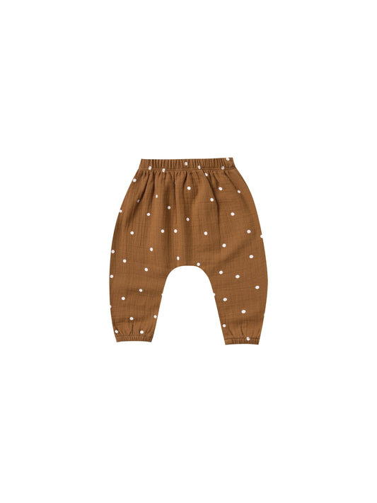 Quincy Mae - Woven Harem Pant (Walnut) - Last 12/18